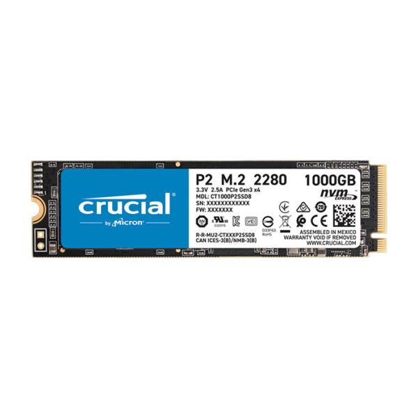 اس اس دی 1 ترابایت کروشیال P2 PCIe M.2