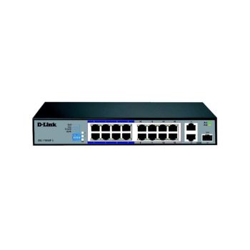 D-Link DES-F1016P-E 16 Port 10-100 Mbps PoE Switch