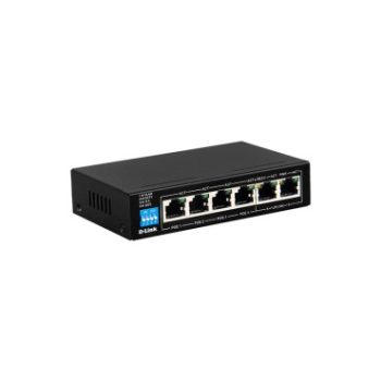 D-Link DGS-F1006P-E 6-Port 10-100-1000 PoE Unmanaged Surveillance Switch