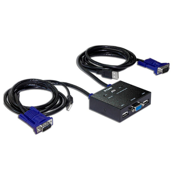 D-Link KVM-222 2-Port USB KVM Switch With Audio Support